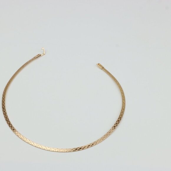 "Elegant Rose Gold Flat Chain Necklace for Women, XPNL0328 - Picture 2 of 10